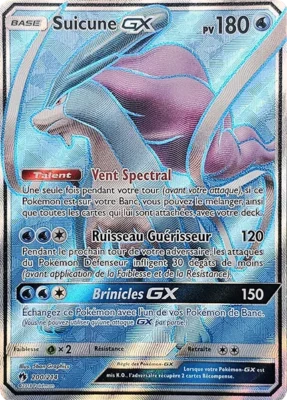 Suicune GX Carte Officielle